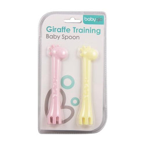 BabyQlo Spoon and Fork Training Set Giraffe