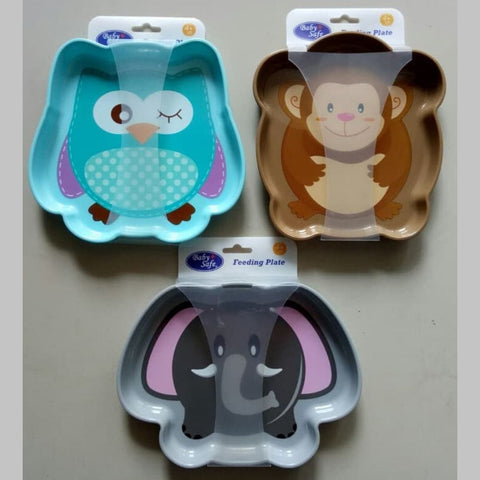 Image of Cute Baby Plate Animal Design