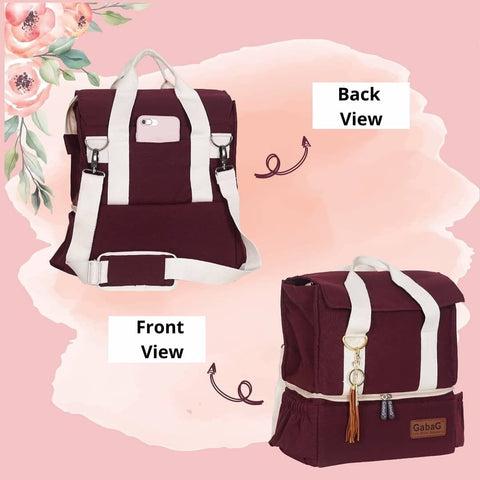 Image of Two side of Gabag Rose Cooler Bag